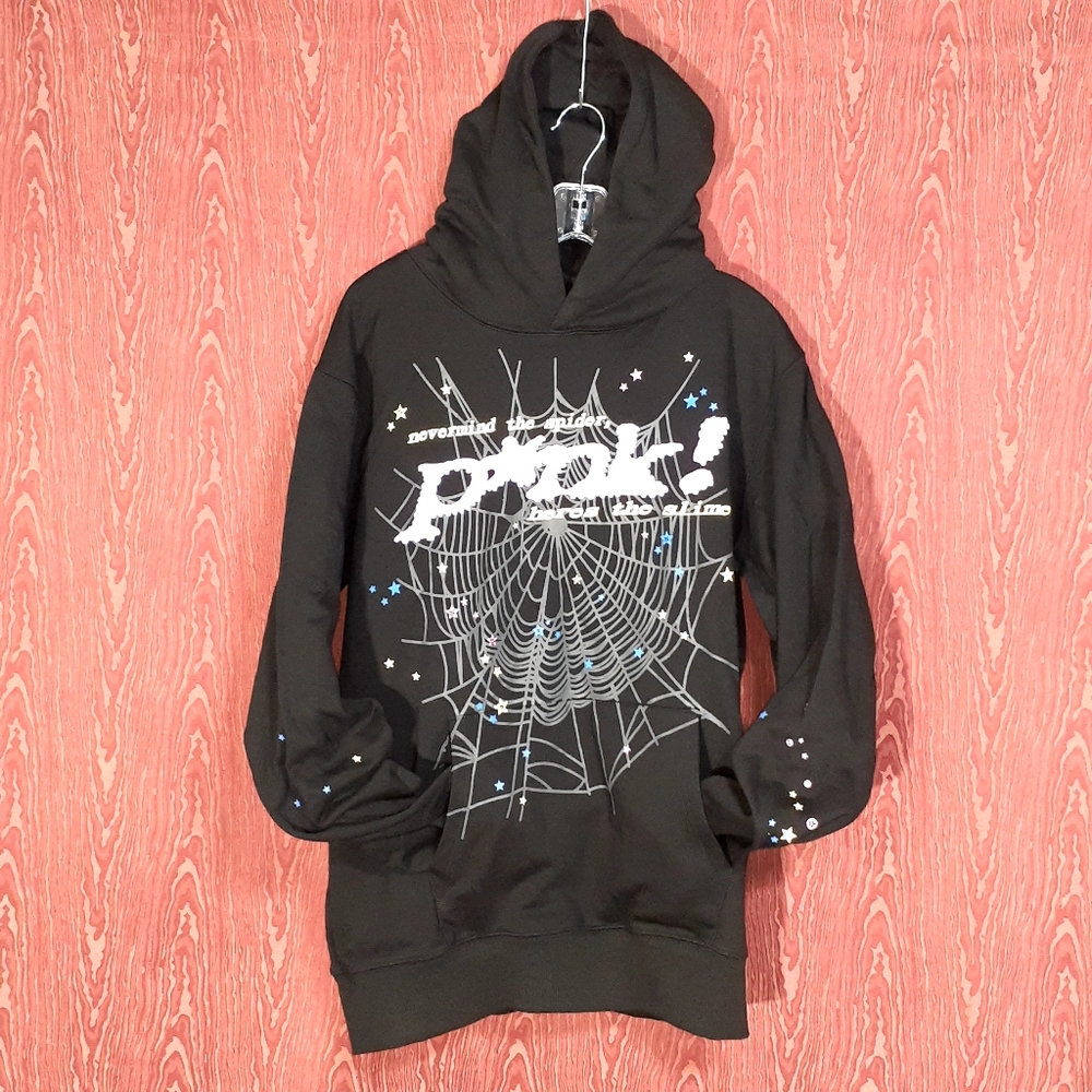 Spider P*NK Worldwide Young Thug Sp5der Black Lond Sleeve Hoodie UNISEX Sz XL